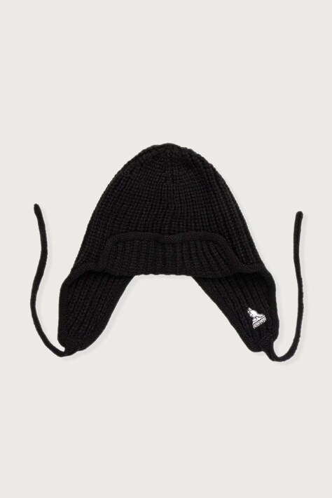 Kangol Czapka uszatka damska z dodatkiem wełny TRAPPER MIXED czarna K3858.BK001