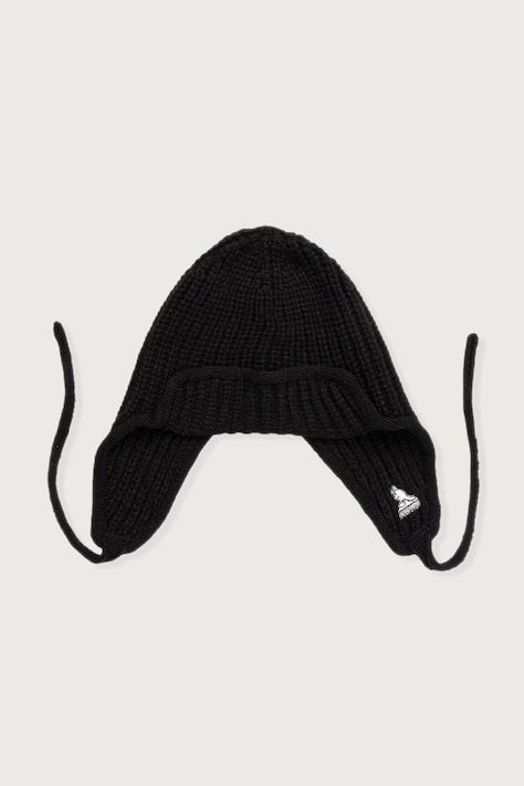 Kangol Czapka uszatka damska z dodatkiem wełny TRAPPER MIXED czarna K3858.BK001