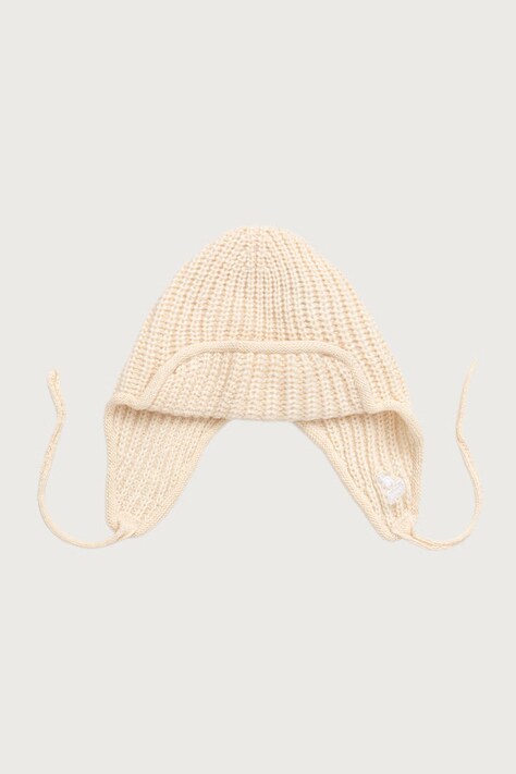 Kangol Czapka uszatka damska z dodatkiem wełny TRAPPER MIXED beżowa K3858.IV105