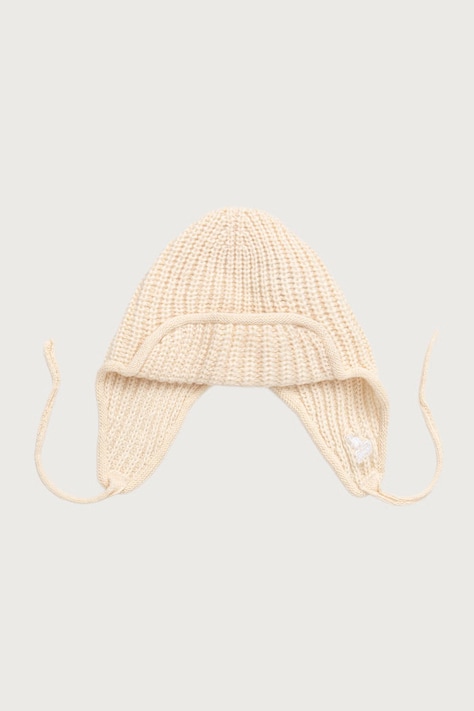 Kangol Czapka uszatka damska z dodatkiem wełny TRAPPER MIXED beżowa K3858.IV105