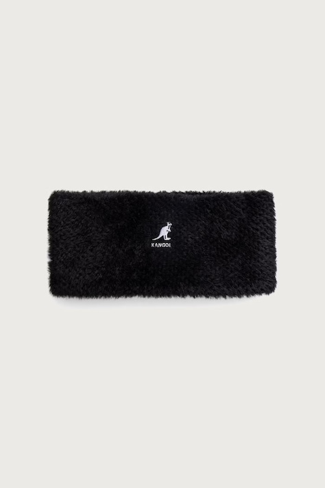 Kangol Opaska na głowę damska FAUX FUR 2-WAY WIDE czarna K3852.BK001