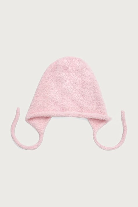 Kangol Czapka uszatka damska FAUX FUR KNIT BONNET różowa K3792.BP608
