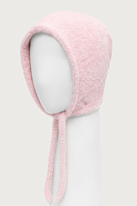 Kangol Czapka uszatka damska FAUX FUR KNIT BONNET różowa K3792.BP608