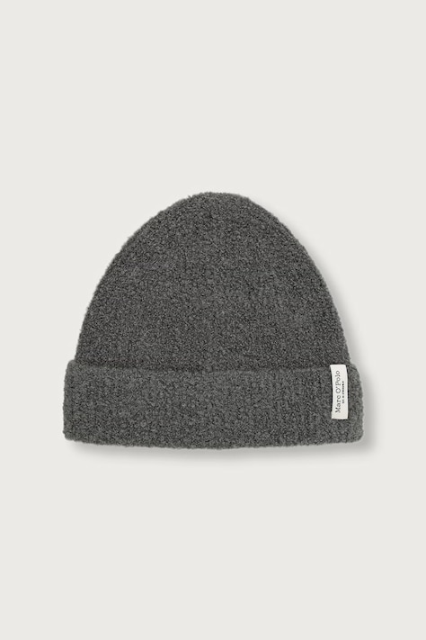 Marc O'Polo Czapka beanie damska z wełną zielona 5000015913