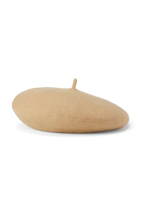 Lauren Ralph Lauren Beret damski z wełną beżowy 454P23633
