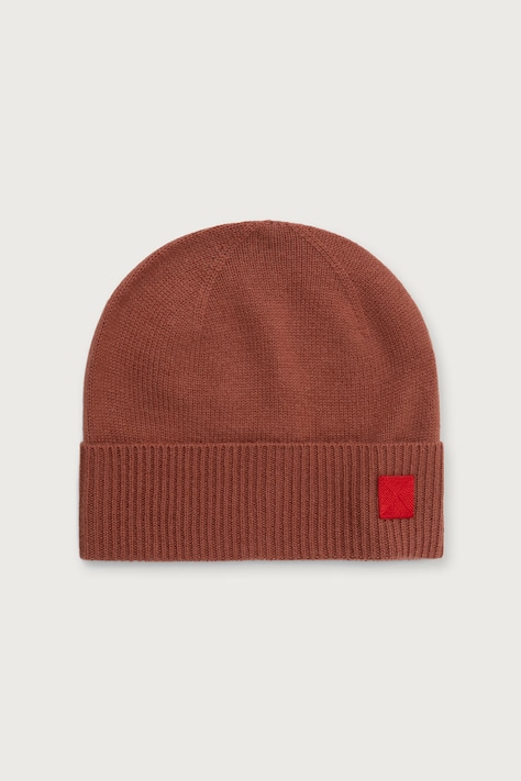 Max&Co. Czapka beanie damska wełniana MCAGROLLA pomarańczowa 2626576027200