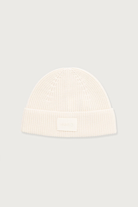 HUGO Czapka beanie damska Sential_2.0_Hat beżowa 50571667