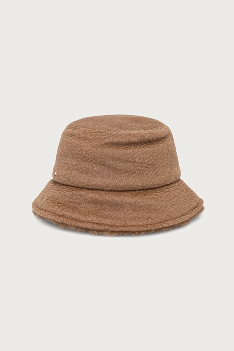 Max Mara Kapelusz wełniany damski brązowy 2624576092600