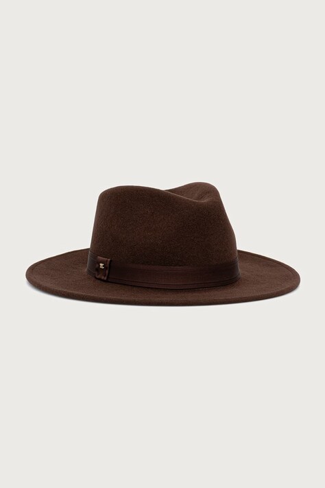 Max Mara kapelusz wełniany damski pomarańczowy 2624576082600