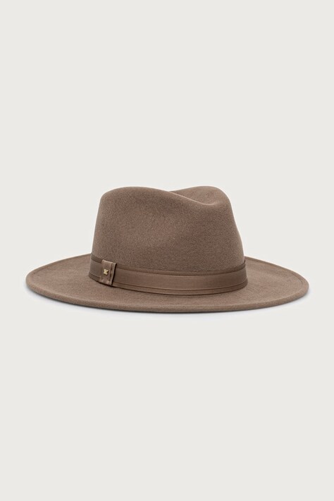 Max Mara kapelusz wełniany damski beżowy 2624576082600