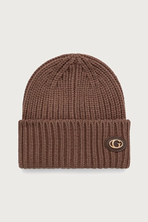 Guess Czapka damska brązowa AW5638 POL01