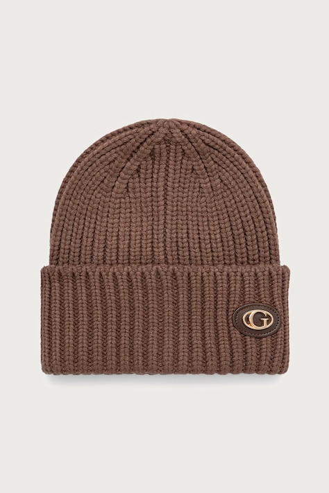 Guess Czapka damska brązowa AW5638 POL01