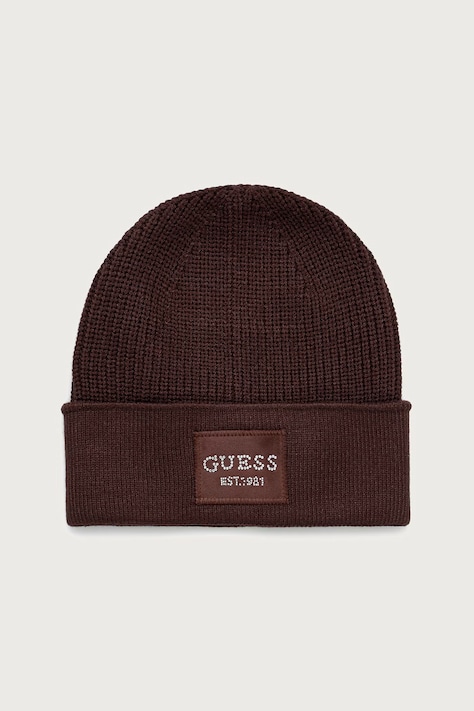 Guess Czapka damska brązowa AW5631 VIS01