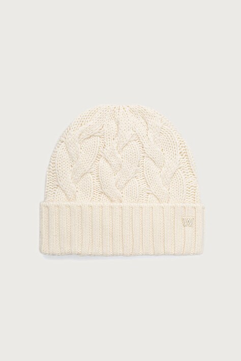 Weekend Max Mara Czapka beanie damska kaszmirowa WKAZAMPA biała 2625576015600