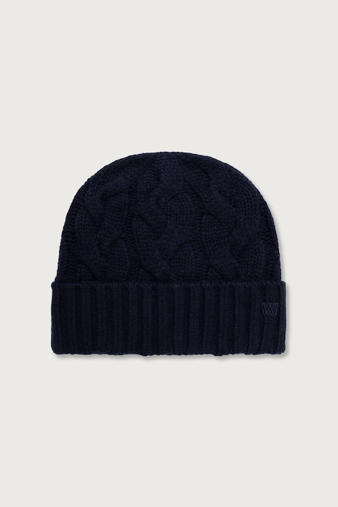 Weekend Max Mara Czapka beanie damska kaszmirowa WKAZAMPA granatowa 2625576015600