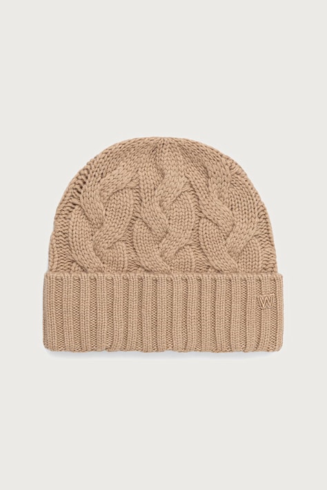 Weekend Max Mara Czapka beanie damska kaszmirowa WKAZAMPA brązowa 2625576015600