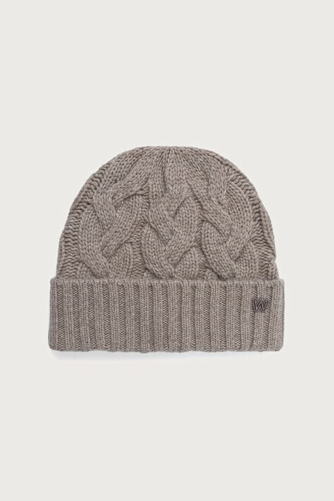Weekend Max Mara Czapka beanie damska kaszmirowa WKAZAMPA brązowa 2625576015600