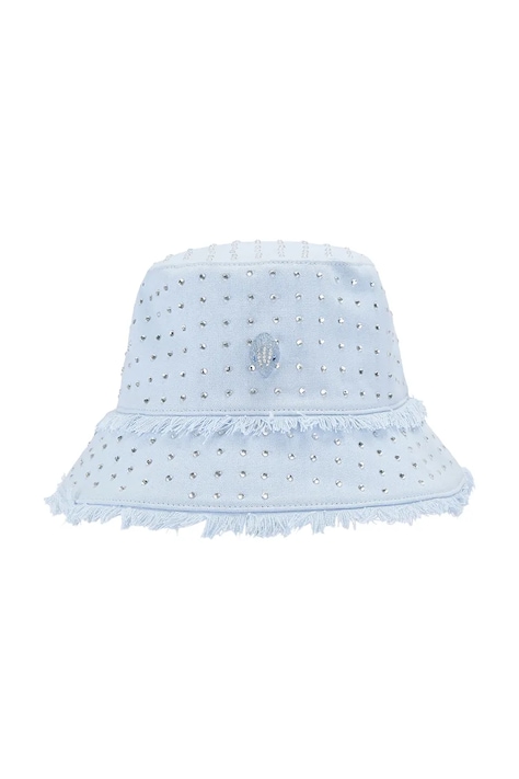 Kurt Geiger London kapelusz bucket damski bawełniany KENSINGTON niebieski 5653083499