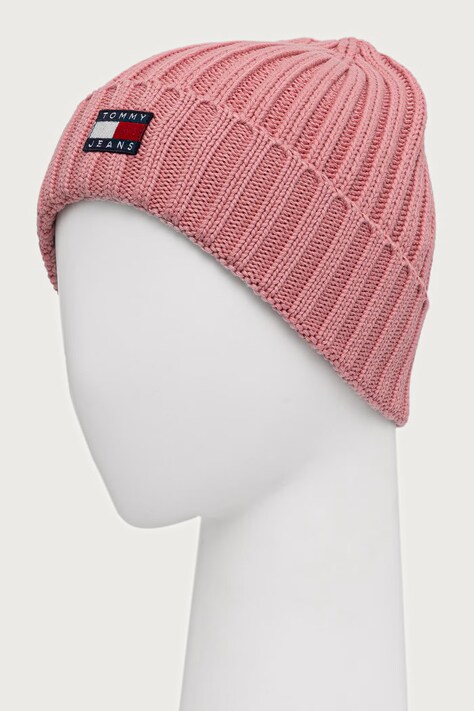 Tommy Jeans Kapa za žene od pamuka roza AW0AW18979