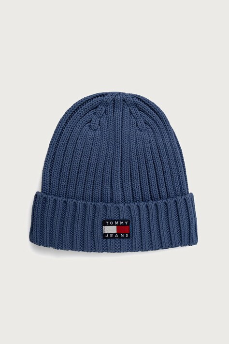 Tommy Jeans Kapa za žene od pamuka plava AW0AW18979