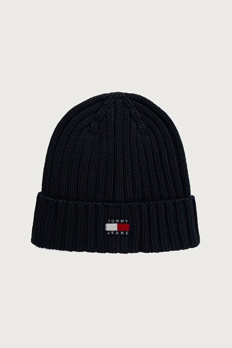 Tommy Jeans Kapa za žene od pamuka mornarsko plava AW0AW18979