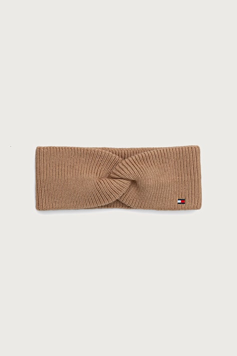 Tommy Hilfiger Fejpánt női gyapjú hozzáadásával bézs AW0AW19103