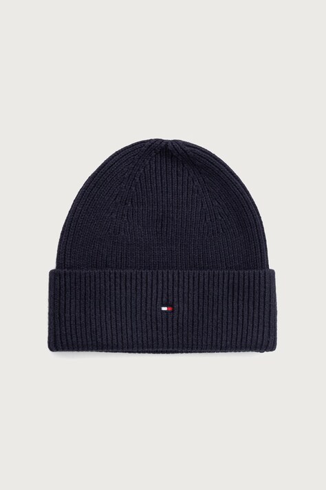 Tommy Hilfiger Kapa ženska z dodatkom volne mornarsko modra AW0AW19102