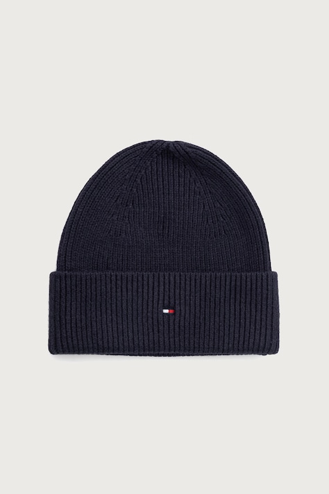 Tommy Hilfiger Kapa ženska z dodatkom volne mornarsko modra AW0AW19102