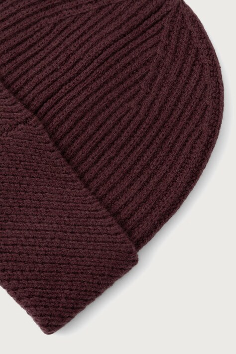 Calvin Klein Czapka damska z wełną bordowa LV04F8118G