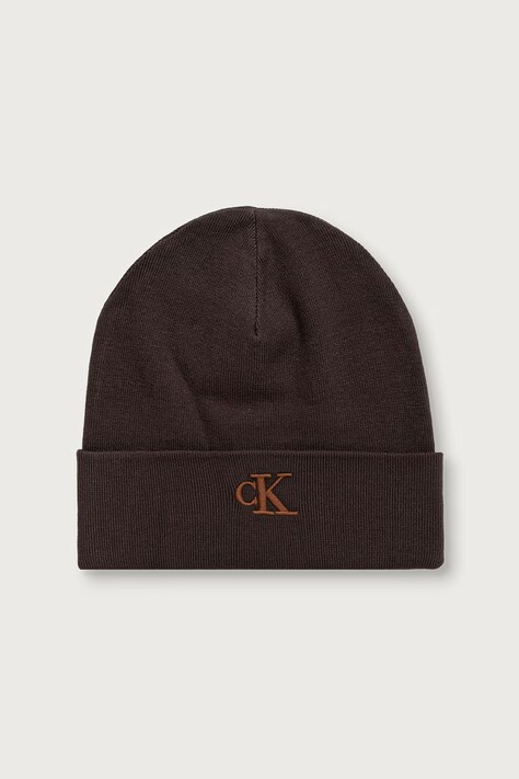 Calvin Klein Czapka damska brązowa LV04F8098G