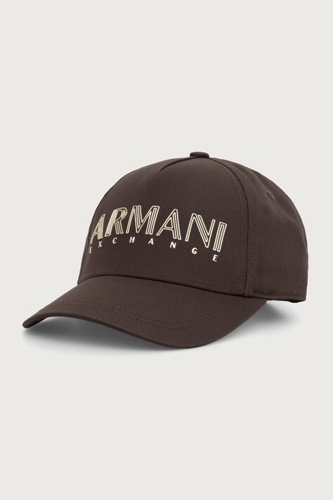 Armani Exchange kapa sa šiltom za žene pamučna smeđa XW003049 AF15502