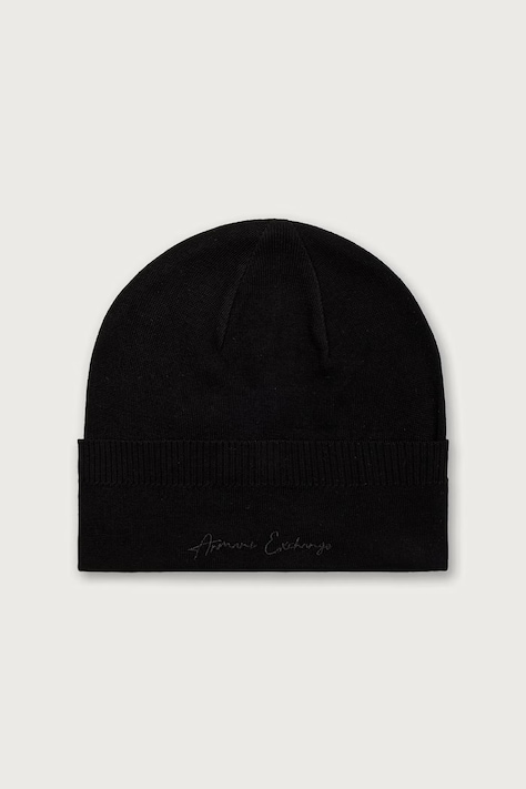 Armani Exchange czapka beanie damska wełniana czarna XW001441 AF11896