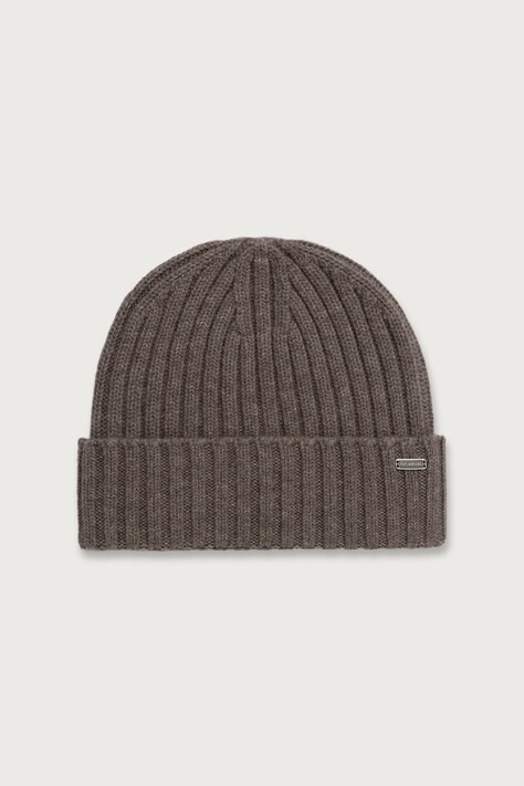 Paul&Shark czapka beanie damska wełniana beżowa 16357101