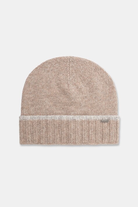 Paul&Shark czapka beanie damska z wełną beżowa 16357100