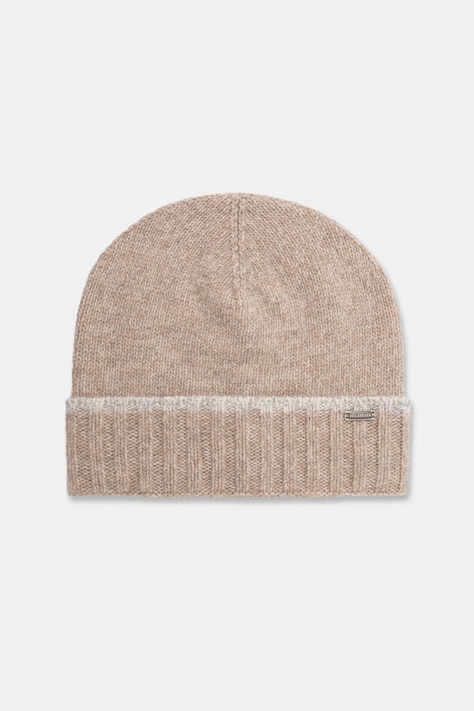 Paul&Shark czapka beanie damska z wełną beżowa 16357100