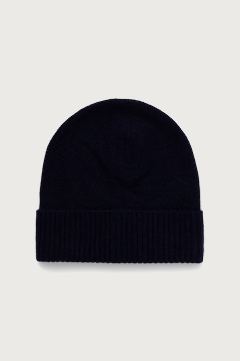 United Colors of Benetton Czapka beanie damska wełniana granatowa 63UWVA00G