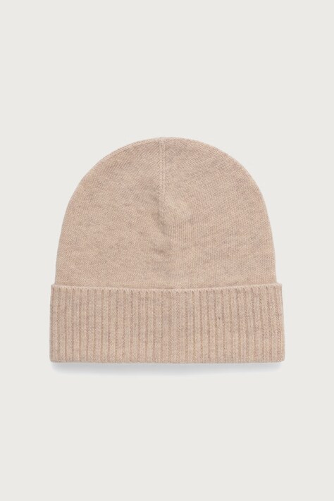 United Colors of Benetton Czapka beanie damska wełniana beżowa 63UWVA00G