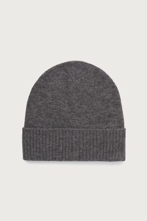 United Colors of Benetton Czapka beanie damska wełniana szara 63UWVA00G