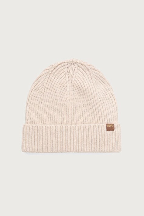 Liu Jo Czapka beanie damska beżowa 2F6080 MA29S