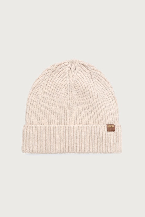 Liu Jo Czapka beanie damska beżowa 2F6080 MA29S