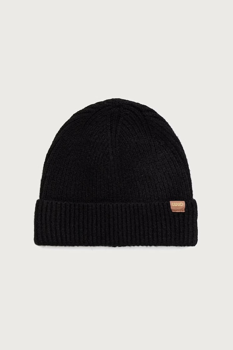 Liu Jo Czapka beanie damska czarna 2F6080 MA29S