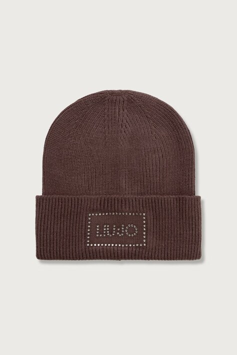 Liu Jo Шапка beanie дамска с вълна зелена 2F6022 MA38S