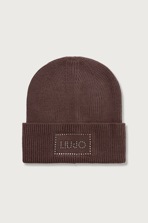 Liu Jo Шапка beanie дамска с вълна зелена 2F6022 MA38S