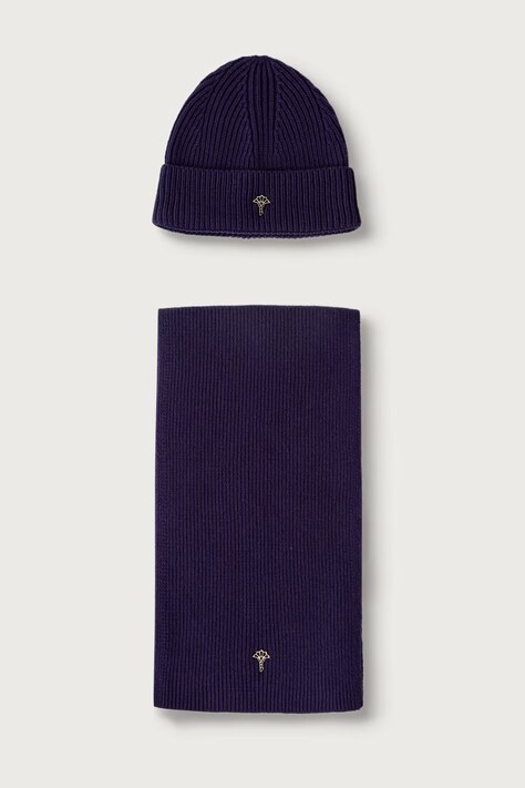 Joop! Komplet damski z wełną fioletowy 30106345