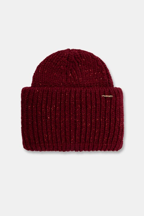 Twinset шапка жіноча бордо 262TA4620