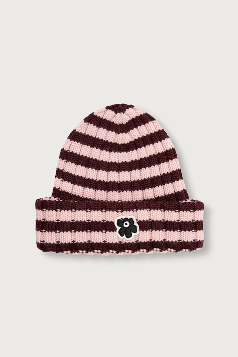 Marimekko Čiapka beanie dámska vlnená ružová 096241