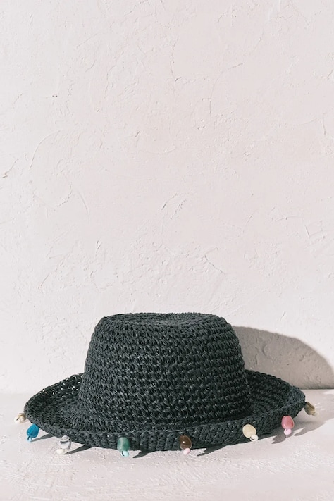 women'secret капелюх жіночий плетений чорний 4383171