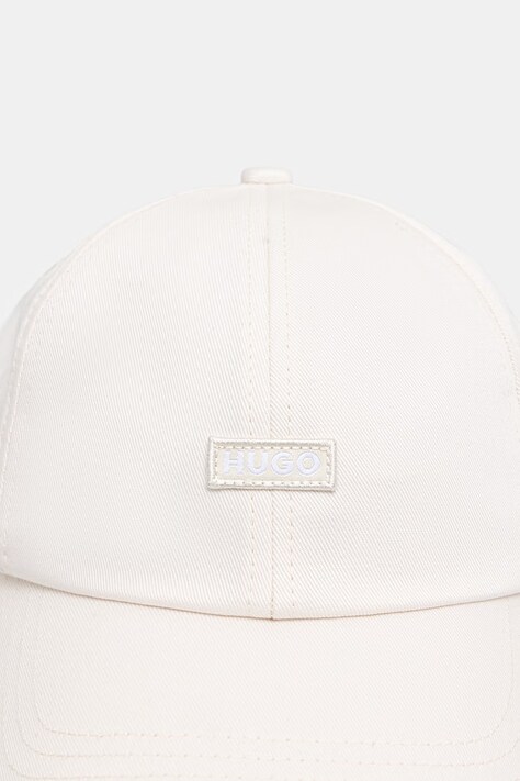 HUGO Blue кепка жіноча бавовняна Astryd-2.0 — AW26-CADZZM, бежевий — фото 2