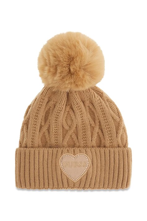 Guess Czapka z pomponem dziecięca beżowa J6BZ40 Z1523