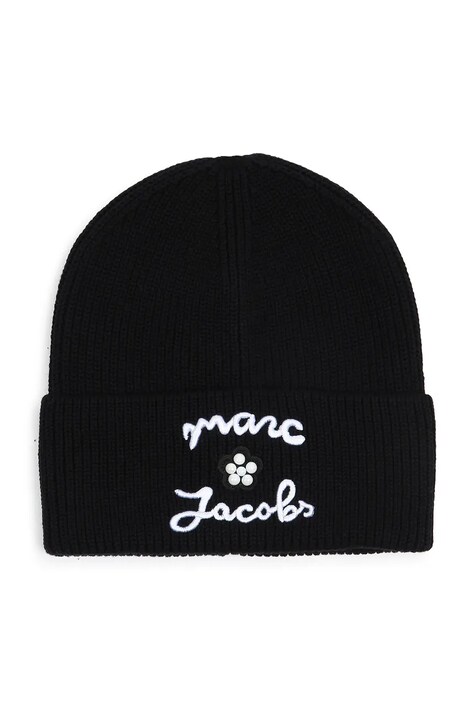 MARC JACOBS Шапка beanie дитяча бавовняна чорна W61087
